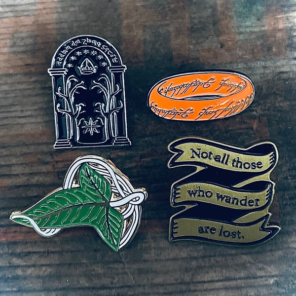 Lord of the Rings Movie Enamel Pin Collection Collectors Pin