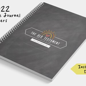 Come Follow Me Journal PRINTABLE, the Old Testament, Instant Download ...