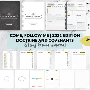 Come Follow Me Journal PRINTABLE, Doctrine and Covenants, Instant ...