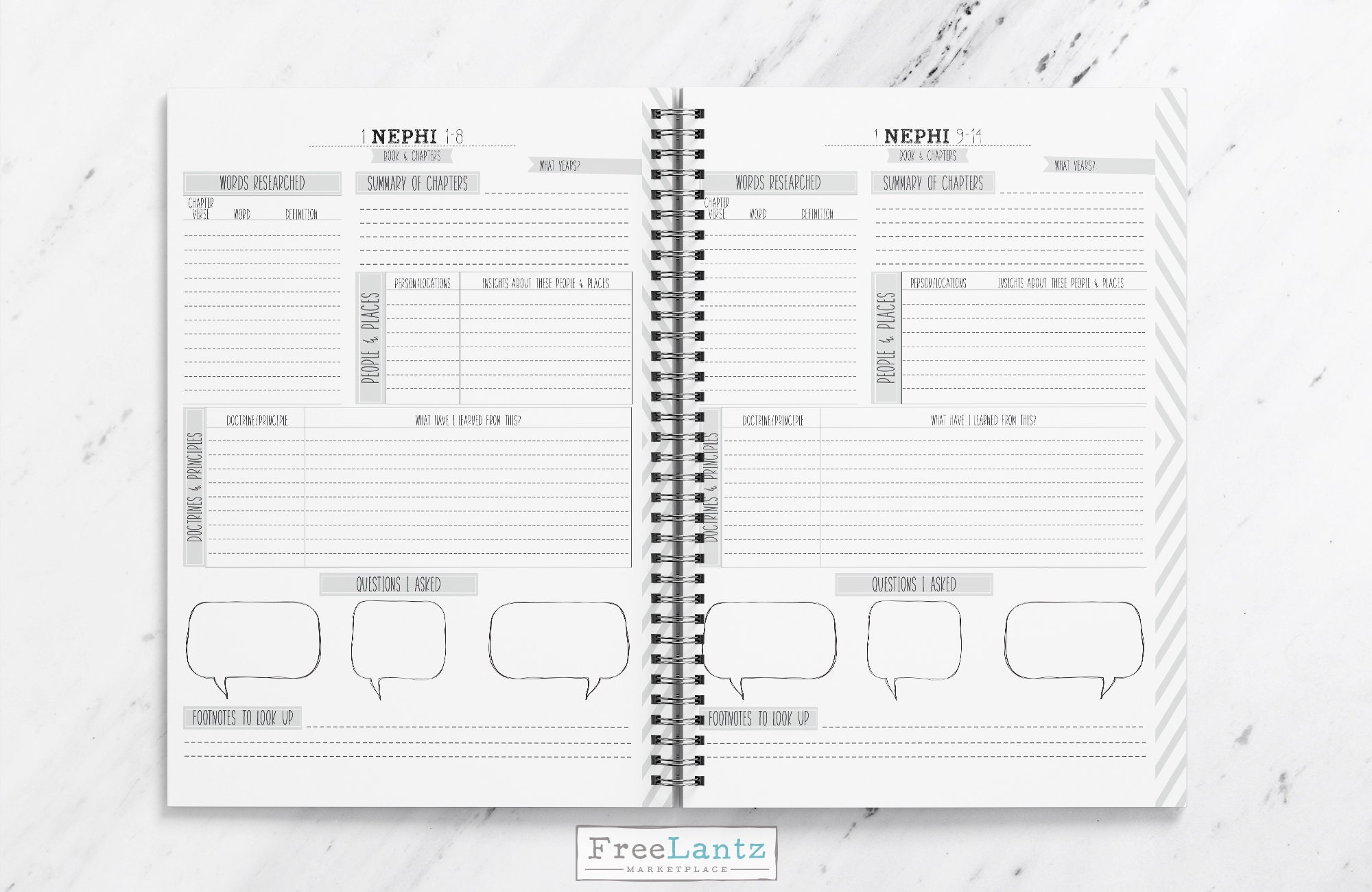 The Book of Mormon Study Journal Study Notebook Modern Etsy