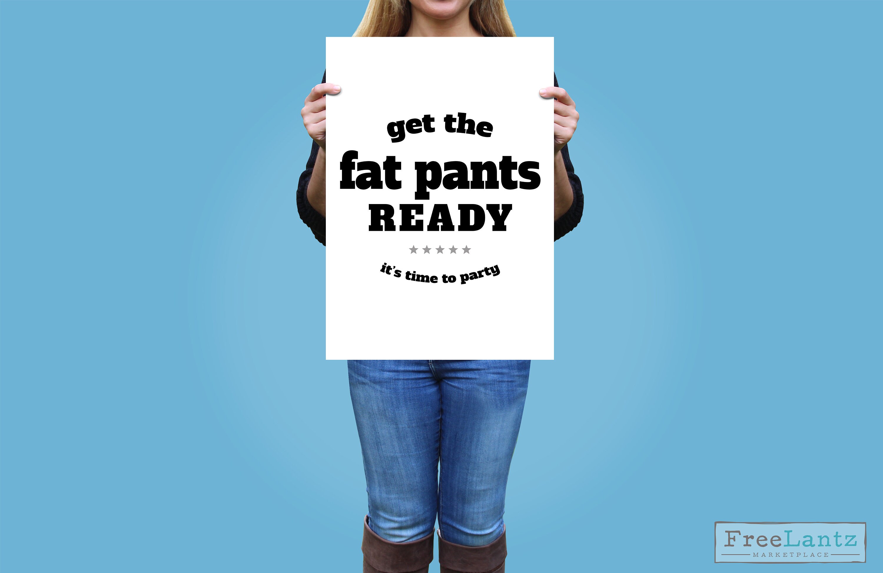 Get your fat pants ready thanksgiving print fall printable Etsy