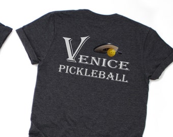 Customizable pickleball shirt with name on front - Team shirt - Custom Unisex Jersey Short Sleeve Tee for pickleball teams