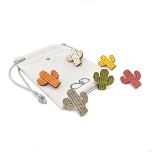 Cactus Drink Markers (Set of 6) - Wine Charms, Drink Markers, Hostess, Housewarming Gift, Cactus Gift, Holiday, Birthday Gift