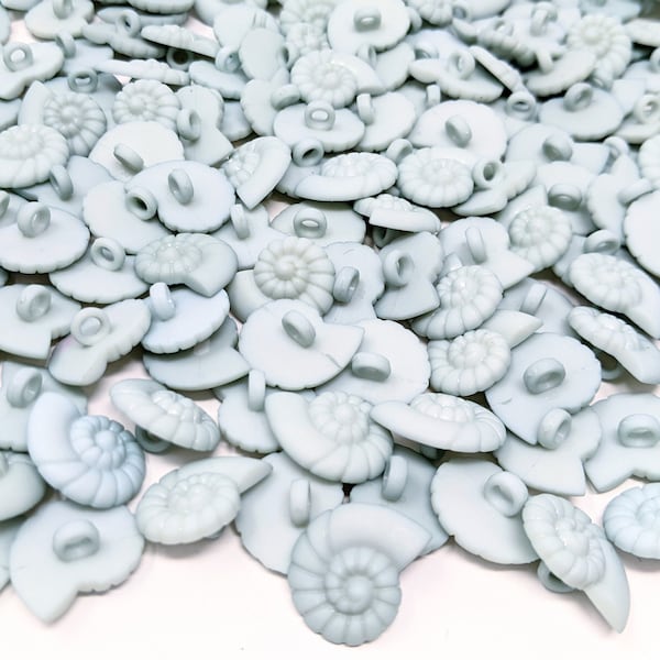 Light Blue Seashell Buttons Novelty Collection, Cabochons, Jesse James Buttons, Dress It Up Buttons, Cute buttons, Button Embellishments