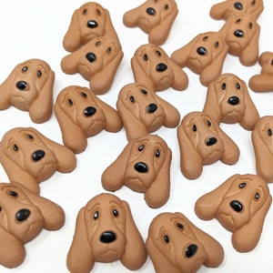 Hound Dog Shank Buttons: Novelty Embellishments (Set of 3)