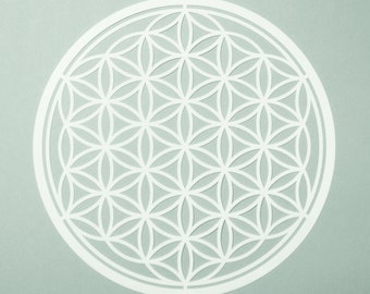 Flower of Life stencil in XXL - silhouette / large flower of life stencil for acrylic painting / symbol sacred geometry as a wall stencil