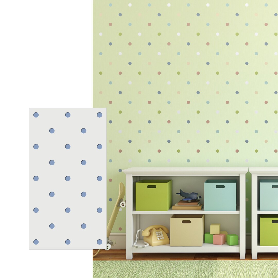 Wall Design Children's Room Dots Wall Stencil Xxl Children's Room