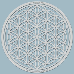Stencil - Flower of Life (silhouette) // Flower of Life, for walls, textile design, canvas, decorations, fabric, wood