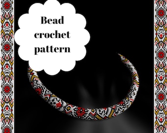 Bead crochet rope pattern Beaded necklace patterns DIY bead pattern for necklace Beading patterns Beaded patterns seed beads  Pattern Only