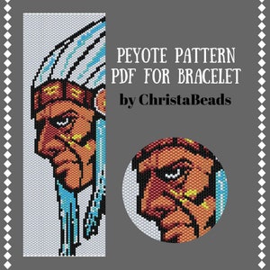 Peyote stitch pattern for bracelet American indian pattern 1 Beading pattern Peyote bracelet pattern Bead peyote pattern delica bead pattern