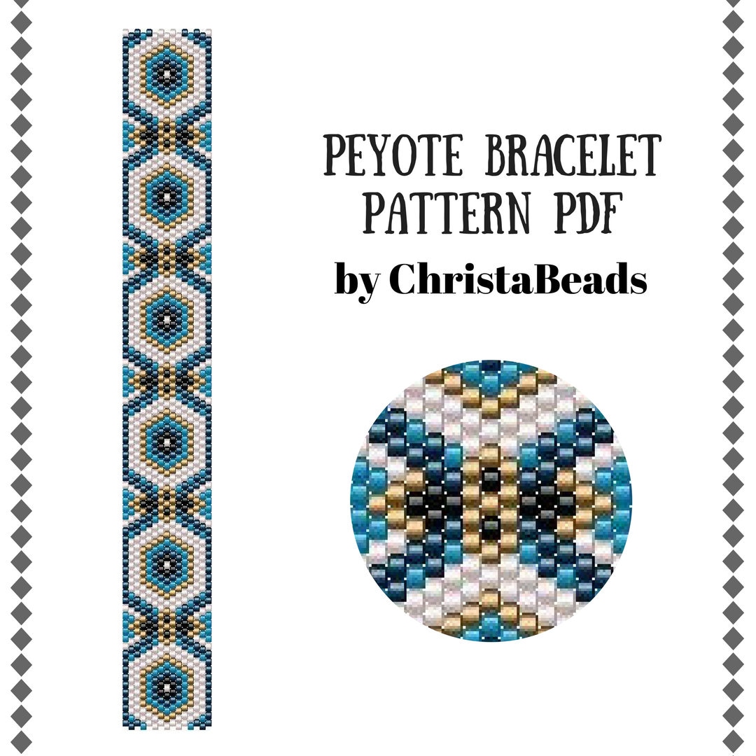 Beaded Bracelet Peyote Stitch Patterns Free Beading Tutorial
