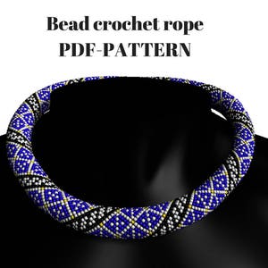 Bead Crochet Rope Necklace Pattern (PDF)