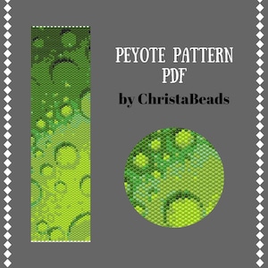 Beading pattern for bracelet Peyote Stitch Peyote Bracelet Pattern abstraction #2 Pattern Miyuki Delica Size 11 Cuff pattern ChristaBeads