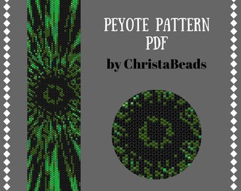 Peyote Bracelet Pattern Abstract Peyote Bead Pattern Seed bead pattern Beading patterns PDF Beadwork pattern Cuff bracelet Peyote Stitch