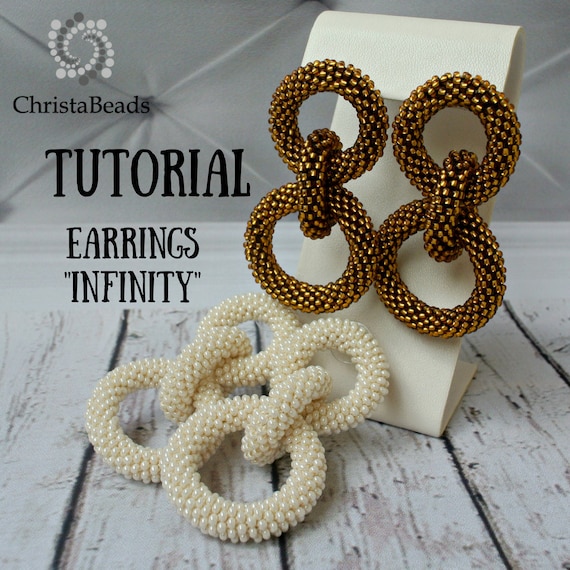 Tutorial Earrings Bead Crochet Pattern Seed Image 0