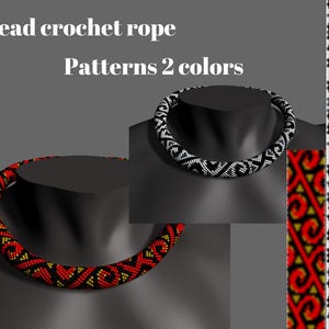 Schema per collana e bracciale all&#39;uncinetto con perline (schema PDF)