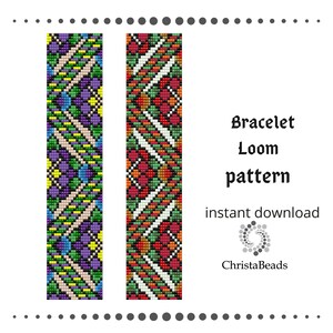 Beaded Loom Bracelet Pattern: Miyuki Delica (PDF Pattern)