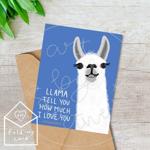 Digital Download ** | Llama Anniversary Card | pdf llama card | printable llama anniversary Card | pdf llama card | cute anniversary cards