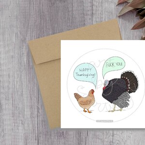 Digital Download Printable Thanksgiving Card Funny - Etsy