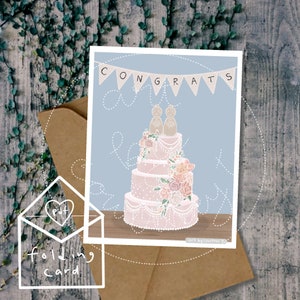 Cartão de casamento *Download digital* | Duas noivas | Cartão de casamento LGBTQ | Parabéns Cartão Comemorativo | pdf cartão de casamento LGBTQ | cartão de casamento para imprimir