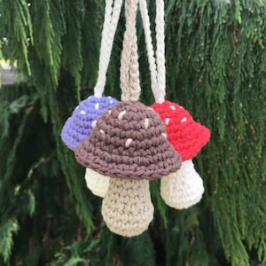 Crochet Mushroom | Car Charm