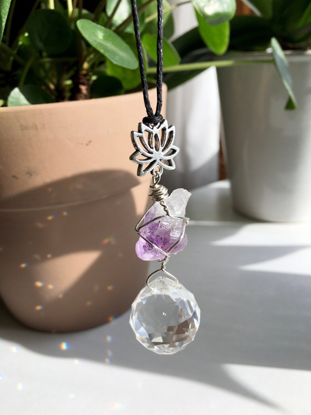 Crystal Suncatcher Charm Etsy