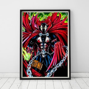 Spawn Todd Mcfarlane A4 Poster Limited Edition Hand Drawn Print Room Decor Art Image Comics - Sam Rogers Art