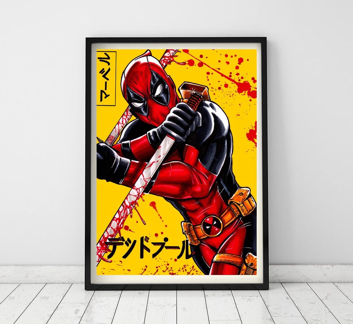 DEADPOOL 3 MOVIE POSTER MARVEL FILM A4 Wall ART PRINT CINEMA A4 Poster