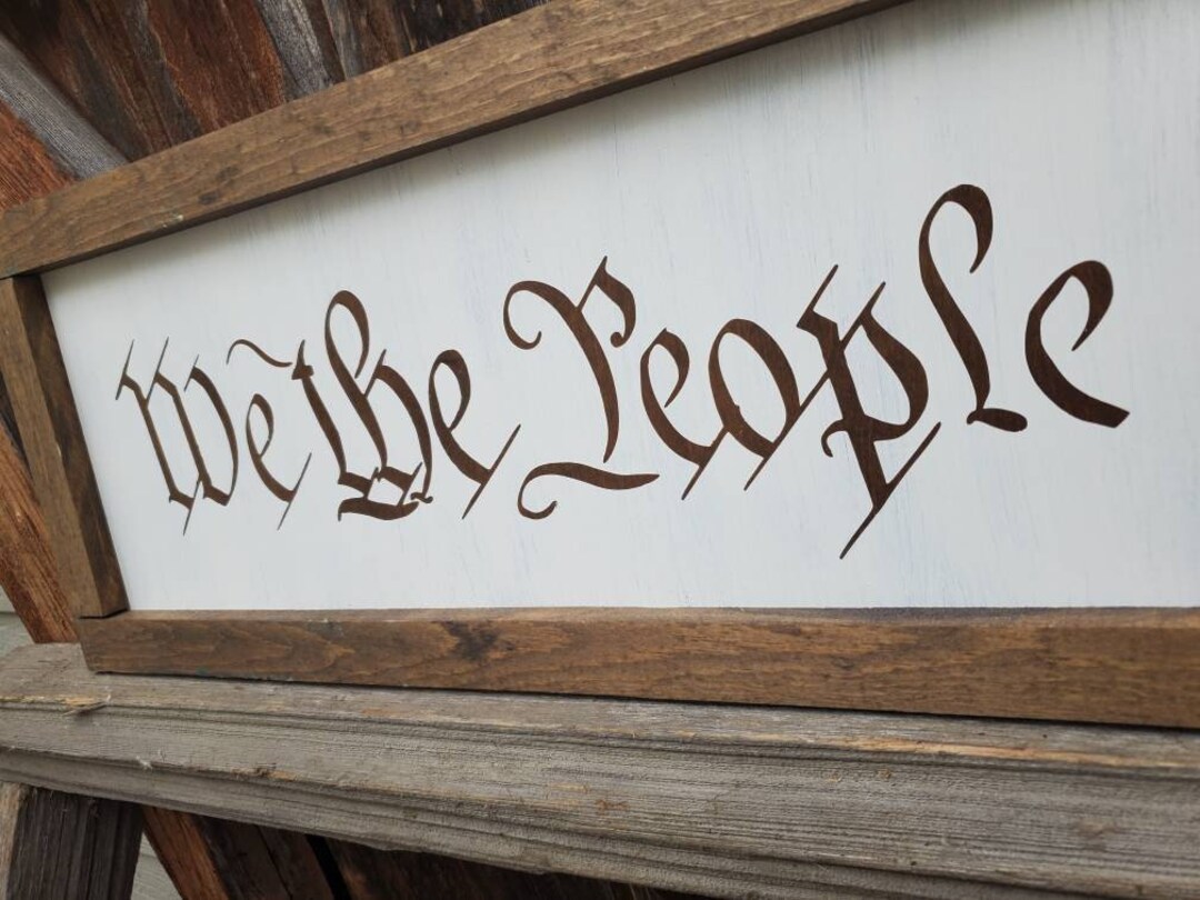 We the People Wall Hanging Home Decor Wall Decor Man - Etsy