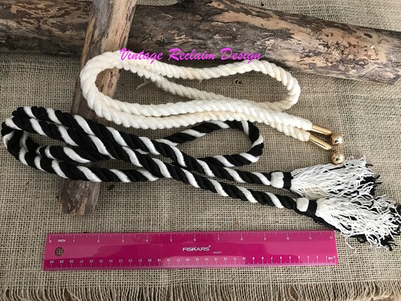 Wholesale Lot—2 Vintage Belts: Silky Braided Fabric With  display picture 3