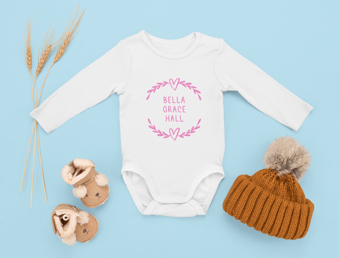 New Baby Personalised Vest l Newborn Vest l Personalised Baby Etsy