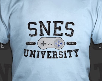 SNES University - Super Nintendo Entertainment System T-Shirt - Men's / Unisex & Women's Fit