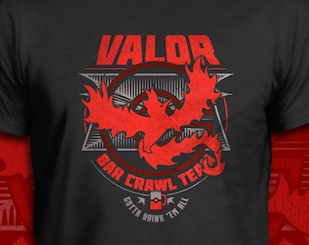 Valor Bar Crawl Team - Pokemon T-Shirt - Men's / Unisex & Women's Fit