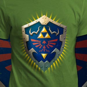 Hylian Shield - The Legend of Zelda T-Shirt - Men&#39;s / Unisex & Women&#39;s Fit