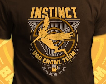 Instinct Bar Crawl Team - Pokemon T-Shirt - Men's / Unisex & Women's Fit
