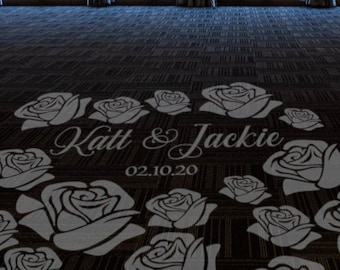 Custom Names Bride and Groom Wedding Logo Gobo Light Projection, Logo, or Sign Design