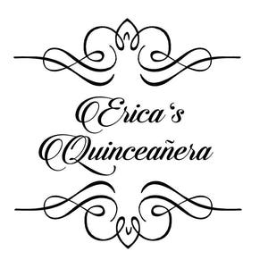 Custom Names Quinceanera Bat Mitzvah Bar Mitzvah Logo Gobo Light Projection, Logo, or Sign Design image 1