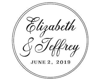 Custom Names Bride and Groom Wedding Logo Gobo Light Projection, Logo, or Sign Design