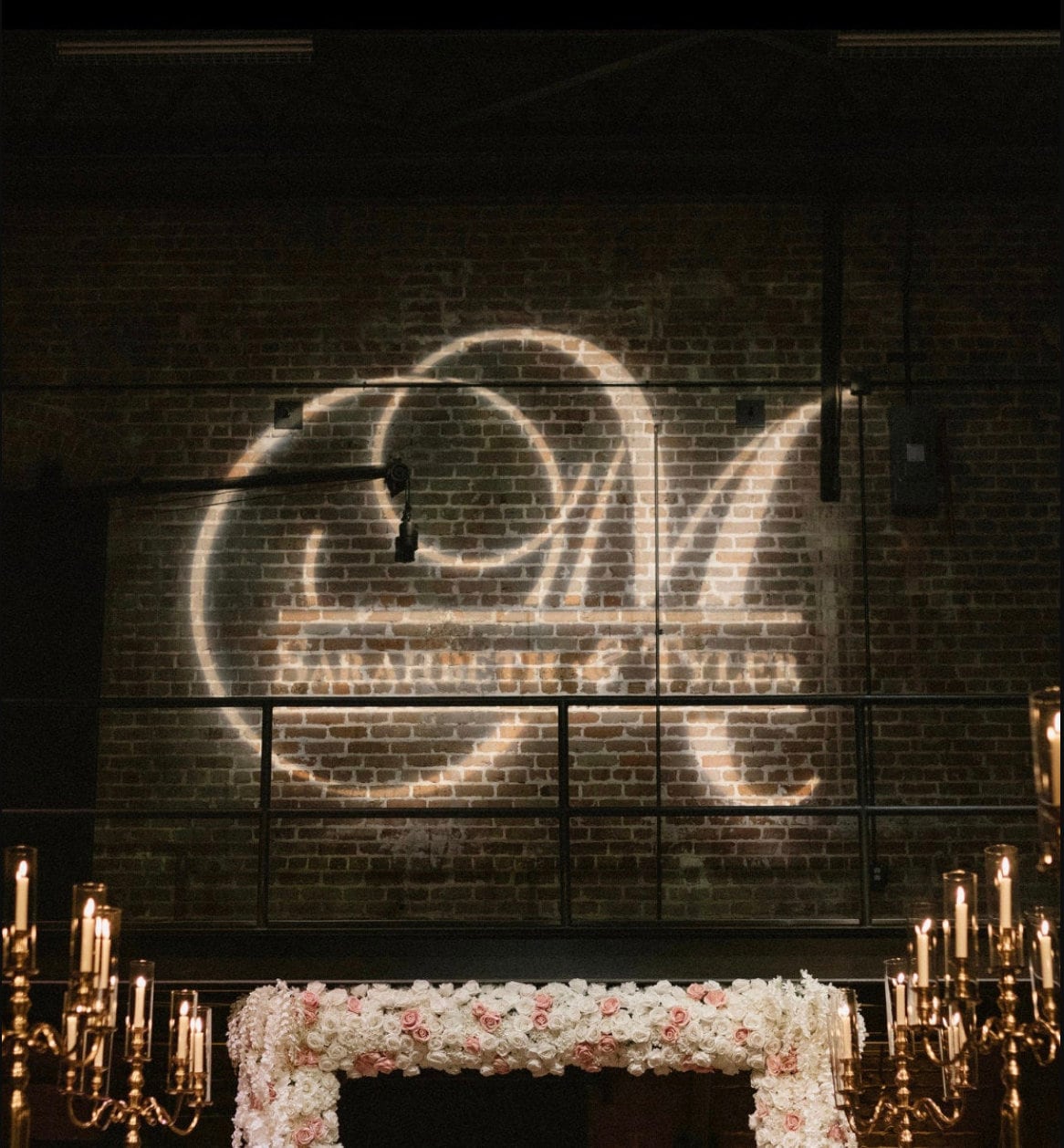Custom Names Bride and Groom Wedding Logo Initials Gobo Light Etsy
