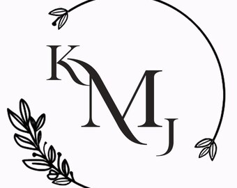 Custom Wedding Initials Logo Design for Gobo Light (PDF, JPG, EPS)
