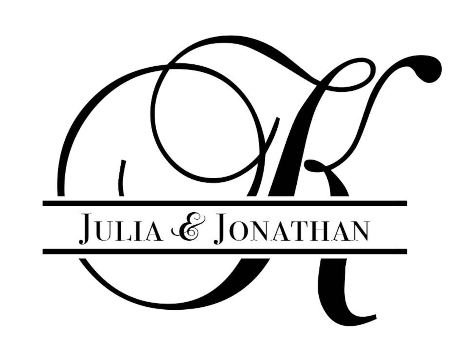 Custom Names Bride and Groom Wedding Logo Initials Gobo Light Etsy