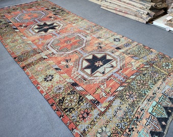 Turkish Runner Rug, Oushak 5x12 Runner Rug, Persian Runner Rug, Vintage  Runner Rug, Handmade Runner Rug,  Rustic Runner Rug