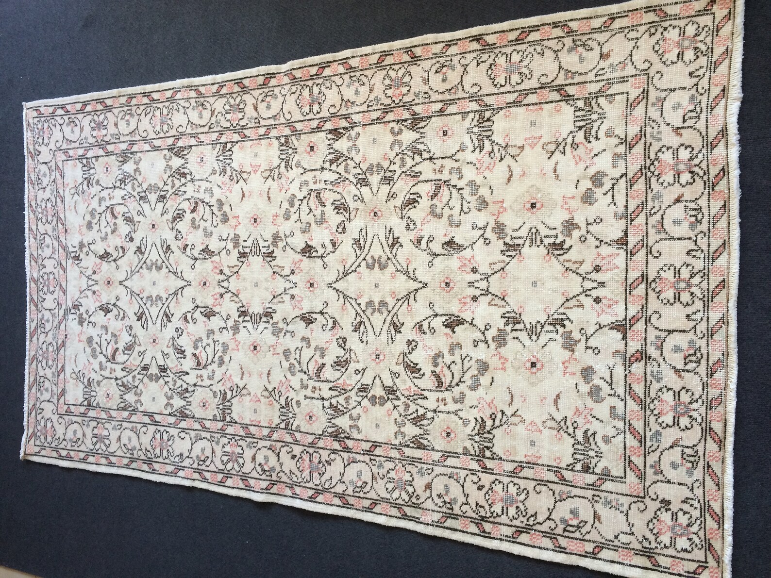 Vintage Living Room Rug Wool Pile Rug TURKISH HAND MADE Etsy