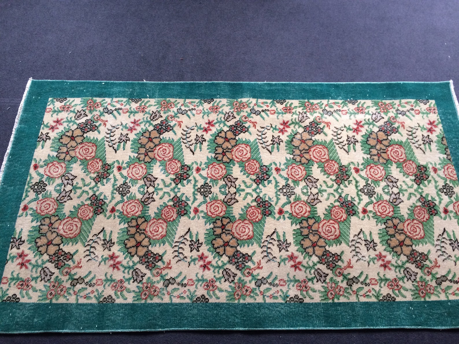 Vintage Rug, Turkish Rug Bohemian Rug, Living Room Rug, Oushak Rug,hand ...