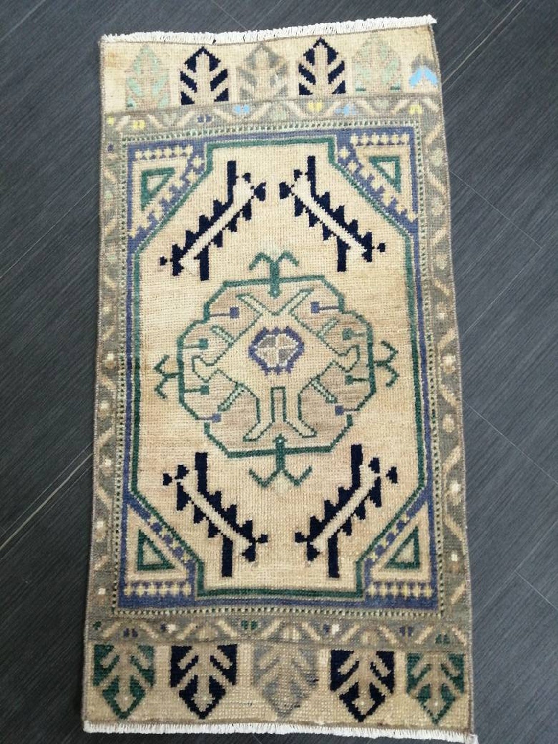 Turkish Rug Small Vintage Turkish Rug Mini Rug Small Area Rug Pink Turkish Rug Oushak Rug ...