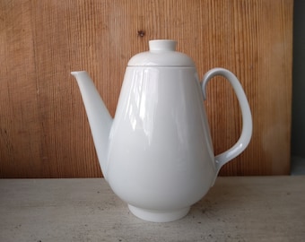 ROSENTHAL Teekanne kleine Kaffeekanne Kanne 650ml Porzellan Keramik weiß Shabby Chic Landhaus