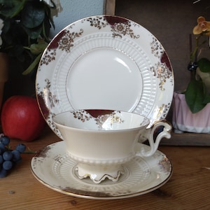 Johann Seltmann collector&#39;s cup vintage collector&#39;s place setting cup saucer cake plate shabby chic country house style