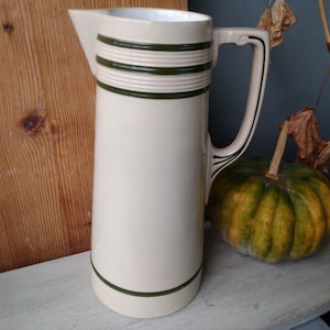 Villeroy and Boch Mettlach V&B ceramic jug 2300 ml water jug wash jug ancient around 1909 shabby chic country house antique