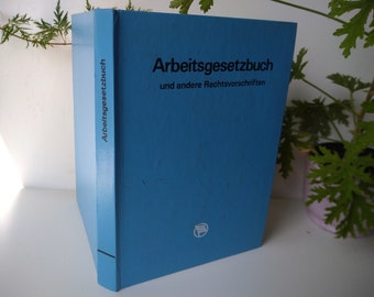 Labor Code and other selected legal provisions: text edition with notes and subject index / hrs… 1981 GDR era