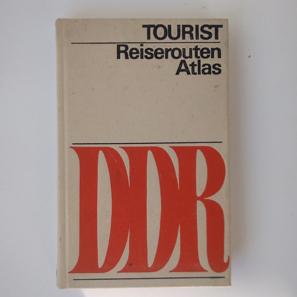 Tourist Reiseroutenatlas DDR veb Tourist Verlag Berlin Leipzig 1978 Reisen Route Atlas